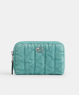 ＜COACH＞エッセンシャル　スモール　ジップ　アラウンド　カード　ケース・キルティング